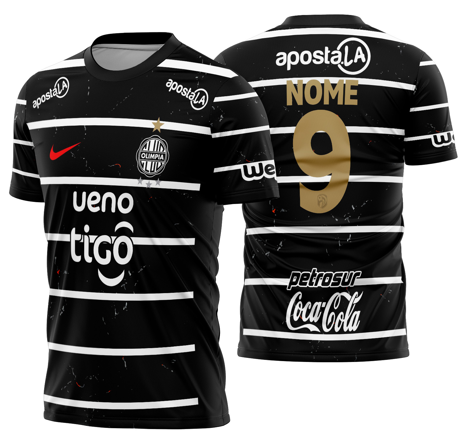 Arte vetor camisa Club Olimpia Visita 2025