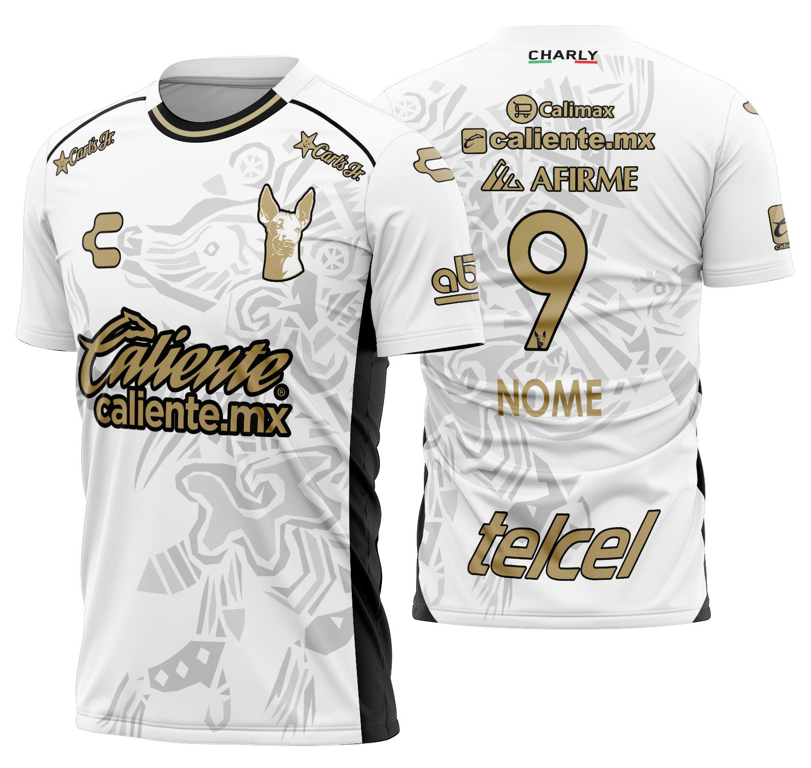 Arte Vetor Camisa Club Tijuana Visita 2024-2025