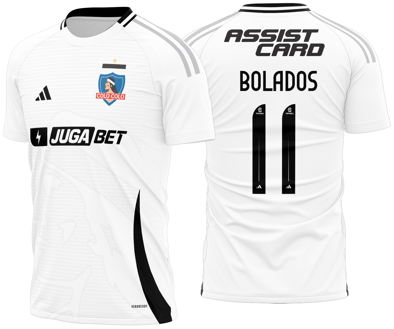 Arte vetor camisa Colo Colo Local 2025