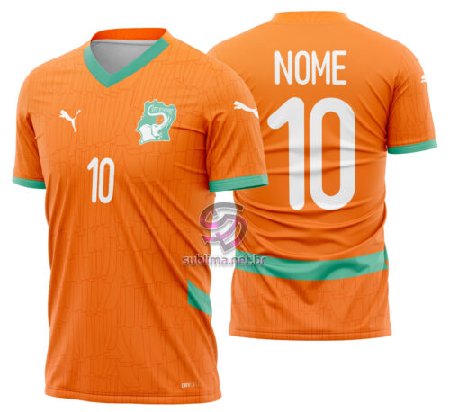 Arte vetor camisa Costa De Marfim Local 2024-2025