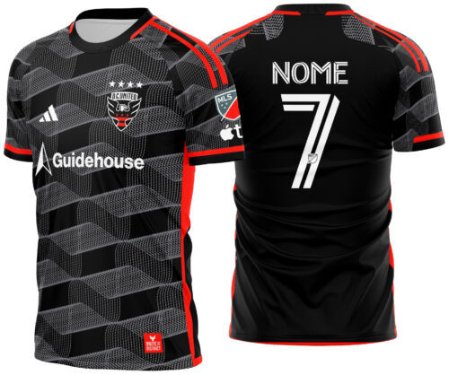 Arte vetor camisa DC United Local 2025