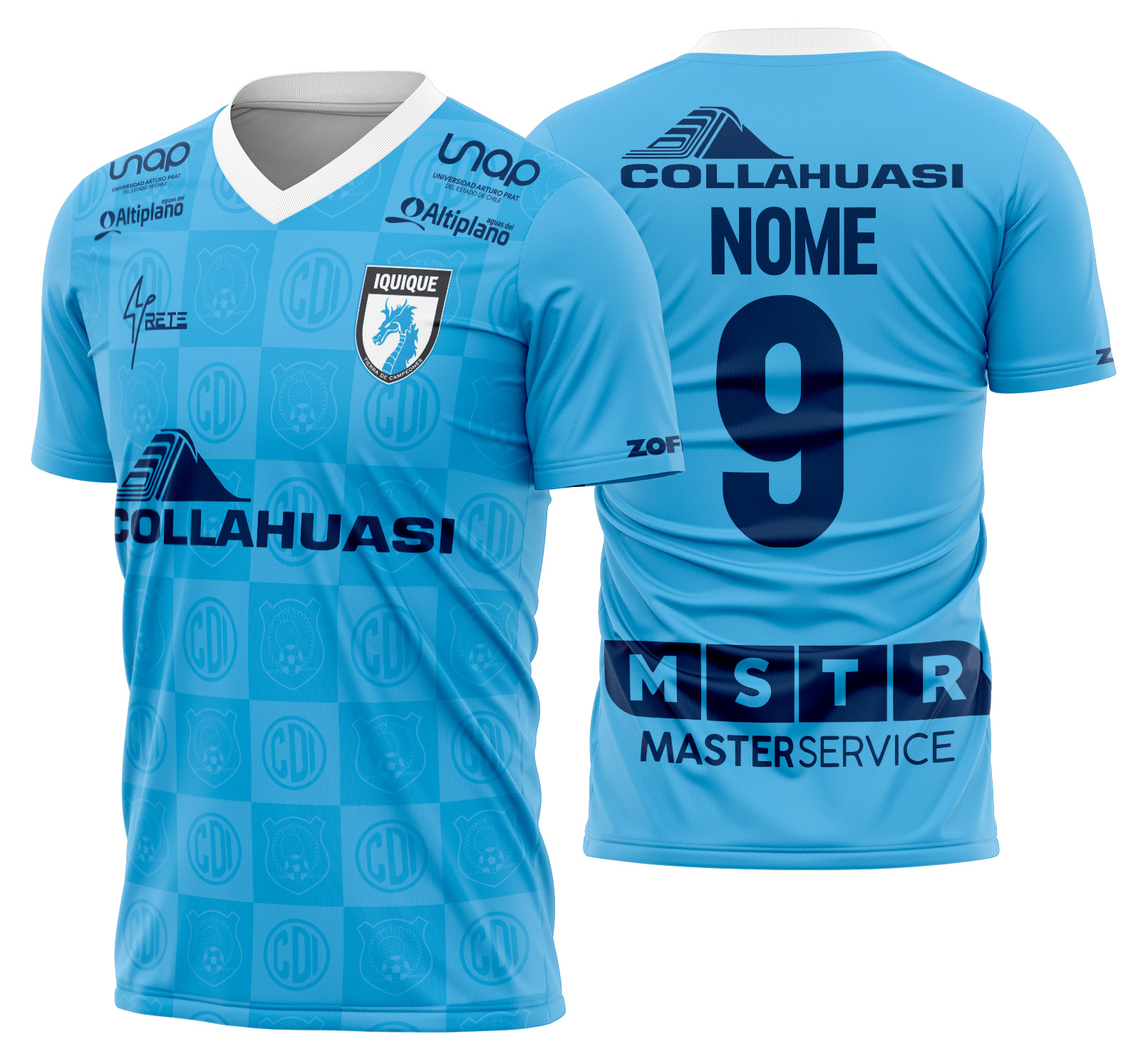 Arte vetor camisa Deportes Iquique Local 2025