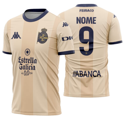 Arte vetor camisa Deportivo Coruña Aniversario 2024-2025