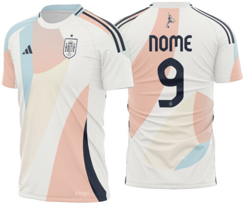 Arte vetor camisa Espanha Women's Visita 2025-2026