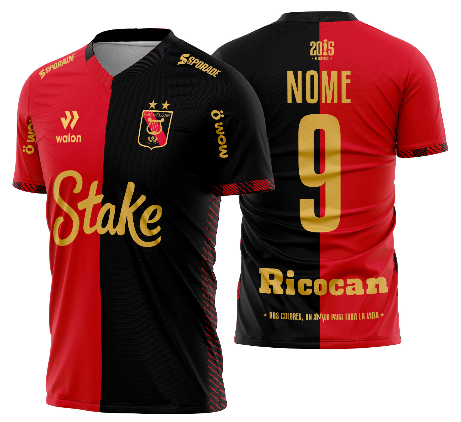 Arte Vetor Camisa FBC Melgar Local 2025