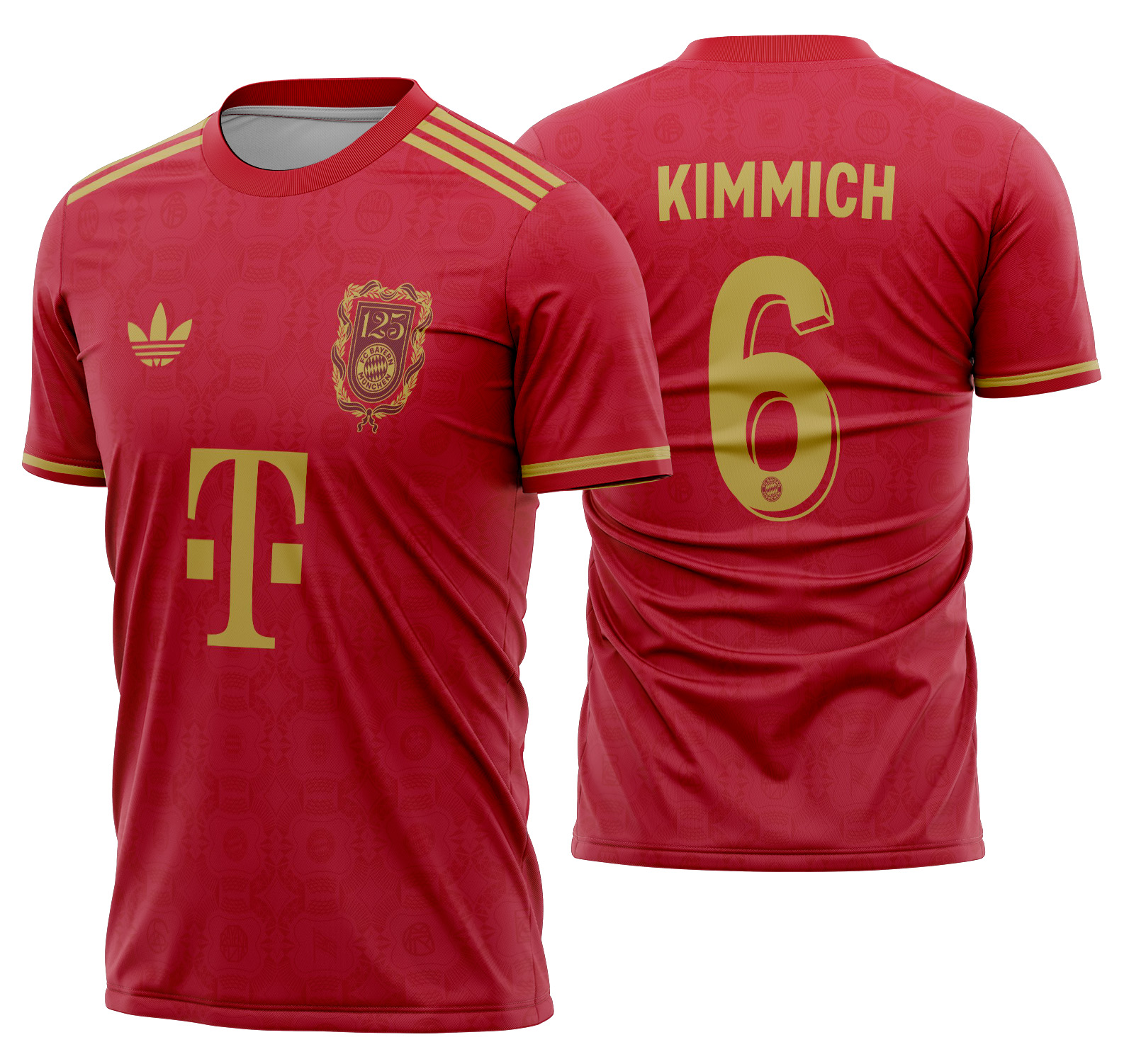 Arte vetor camisa FC Bayern 24-25 125 Aniversario