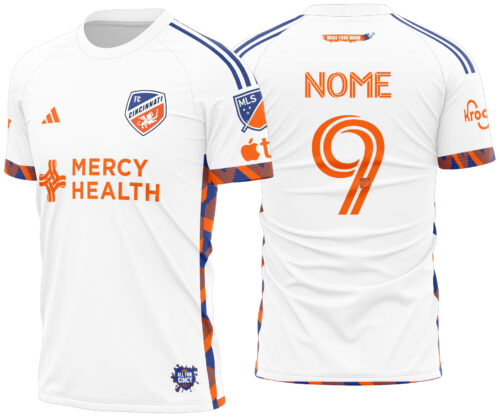 Arte Vetor Camisa FC Cincinnati Visita 2025