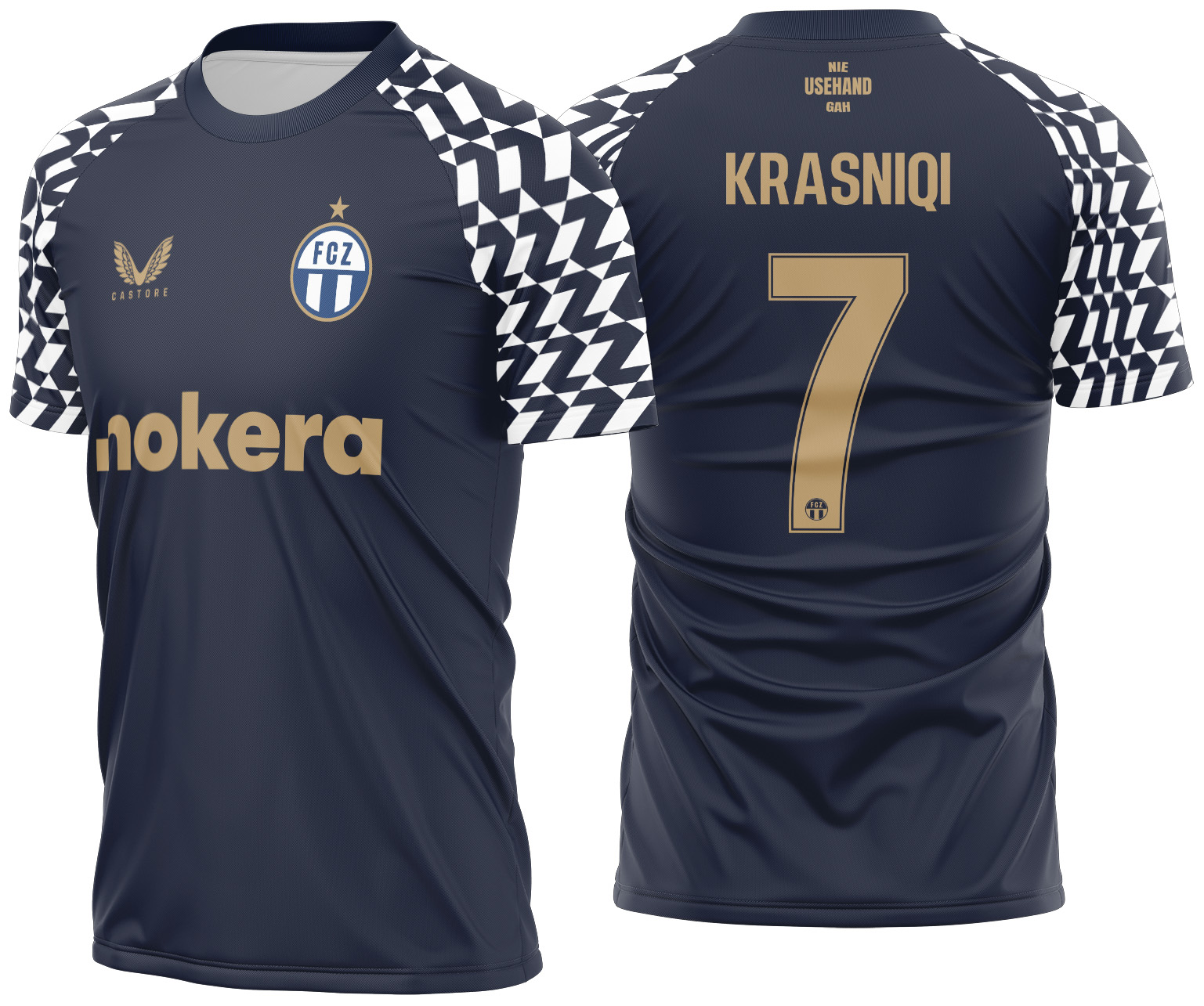 Arte Vetor Camisa FC Zürich Visita 2024-2025