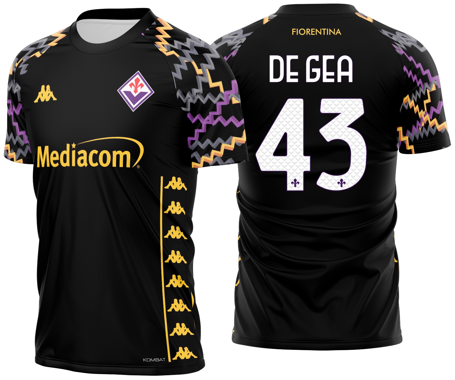 Arte vetor camisa Fiorentina Goleiro 2024-2025