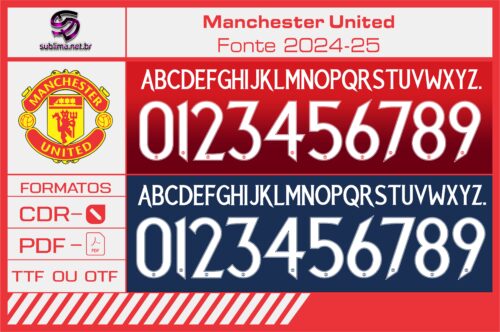 Fonte Manchester United 2024-25