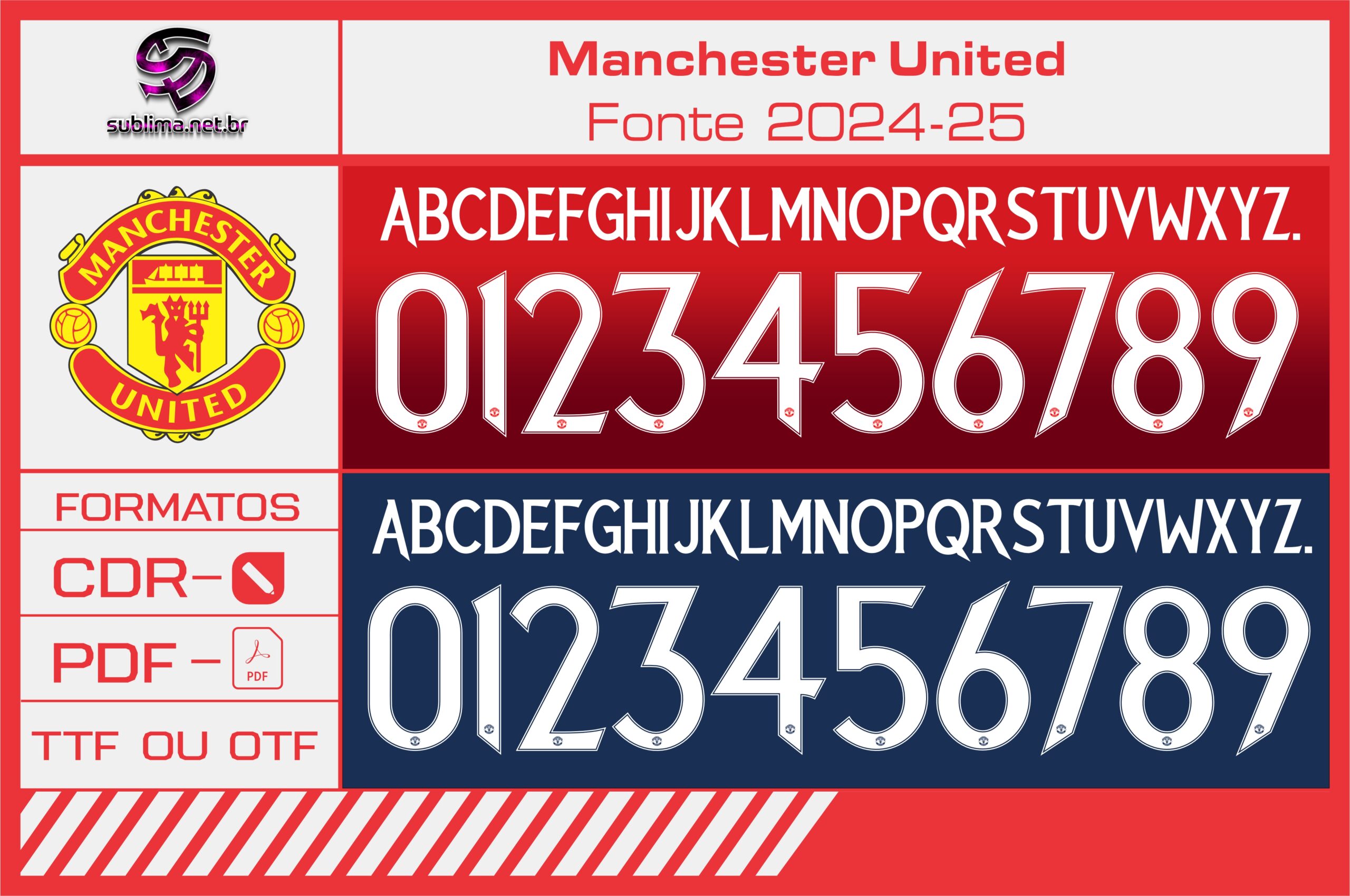 Fonte Manchester United 2024-25
