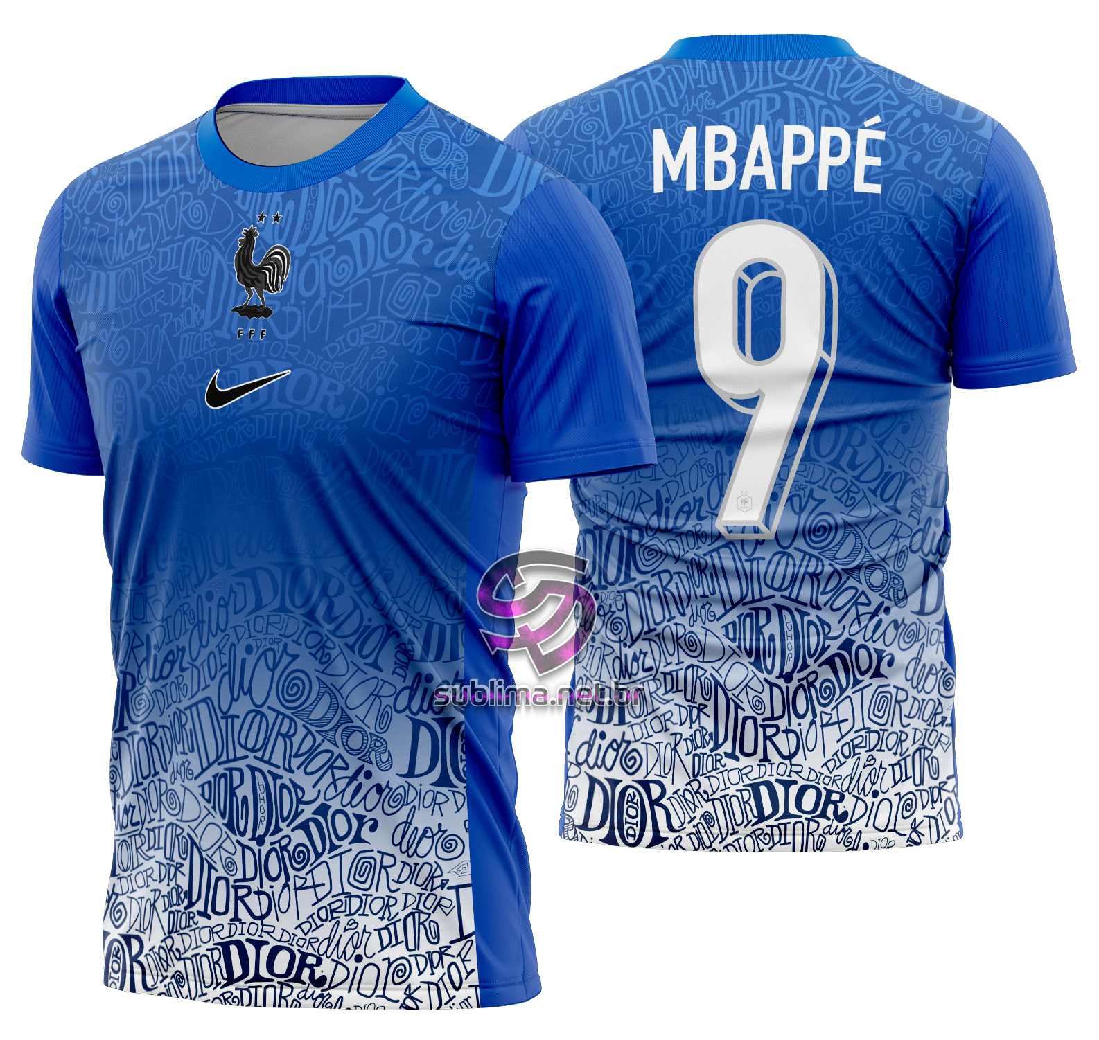 Arte vetor camisa França Dior Concept 2024