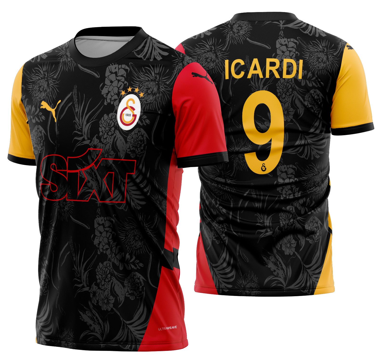 Arte vetor camisa Galatasaray Concept 2025