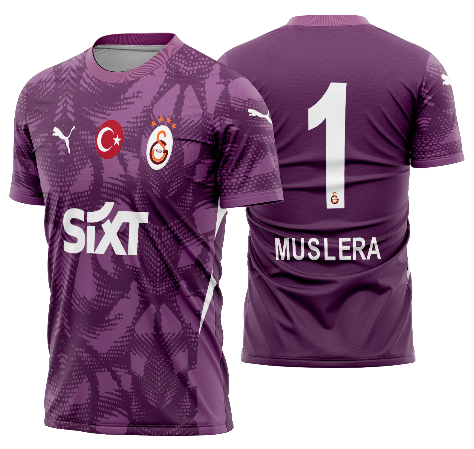 Arte vetor camisa Galatasaray Goleiro 2024-2025