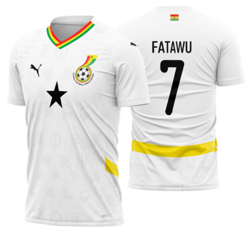 Arte vetor camisa Ghana Local 2024-2025