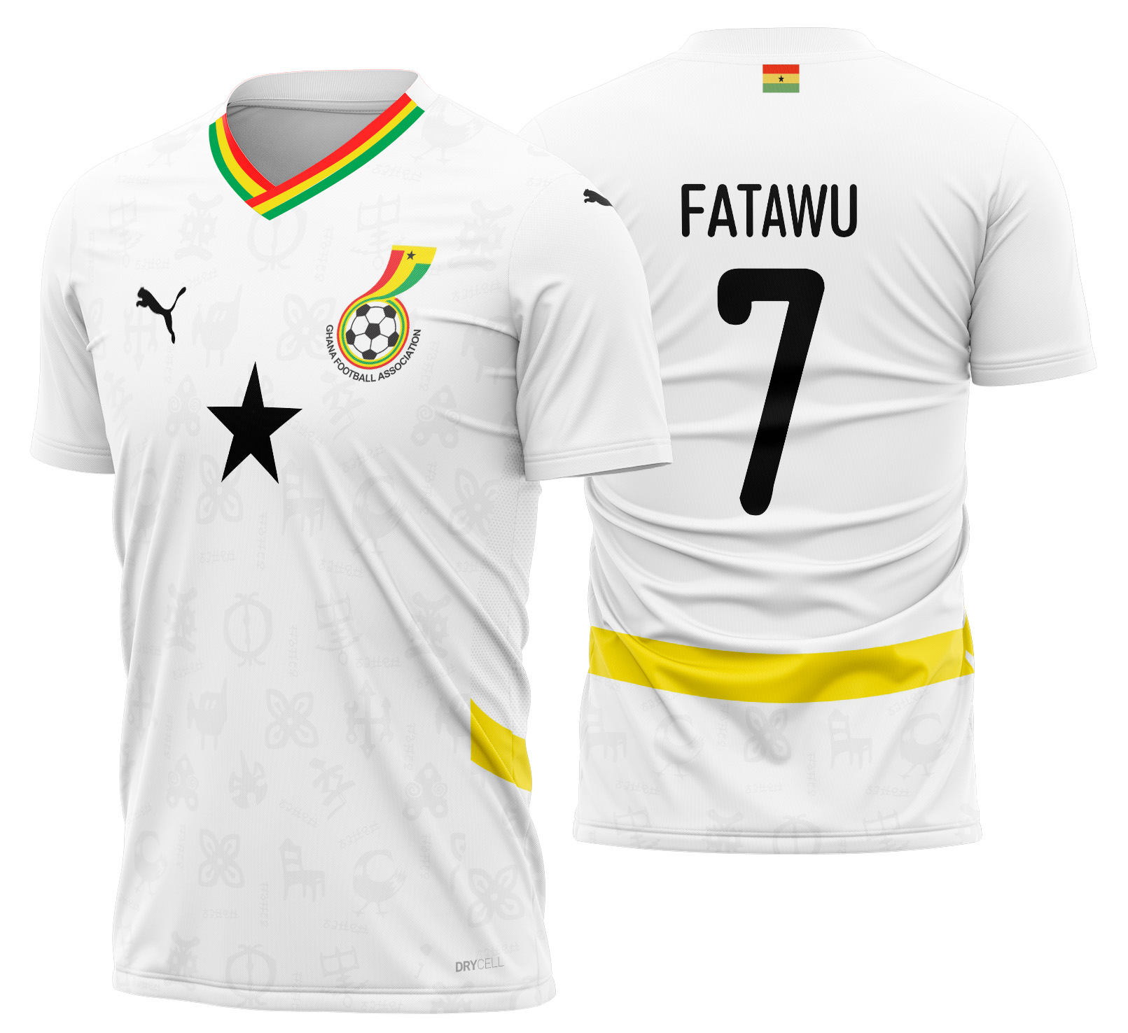 Arte vetor camisa Ghana Local 2024-2025