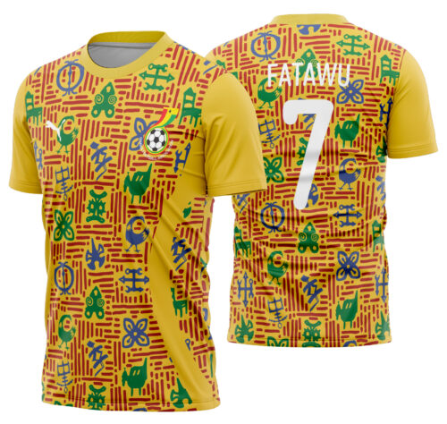Arte vetor camisa Ghana Pre-Jogo 2024-2025