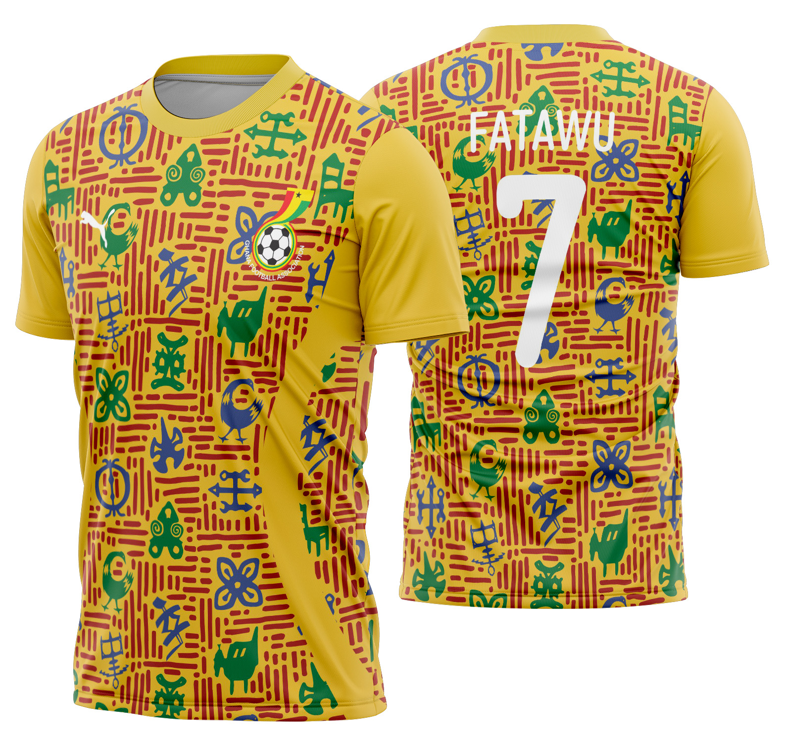 Arte vetor camisa Ghana Pre-Jogo 2024-2025