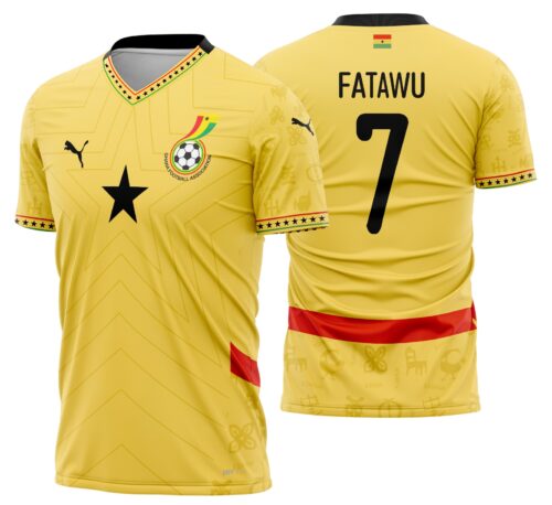 Arte vetor camisa Ghana Visita 2024-2025
