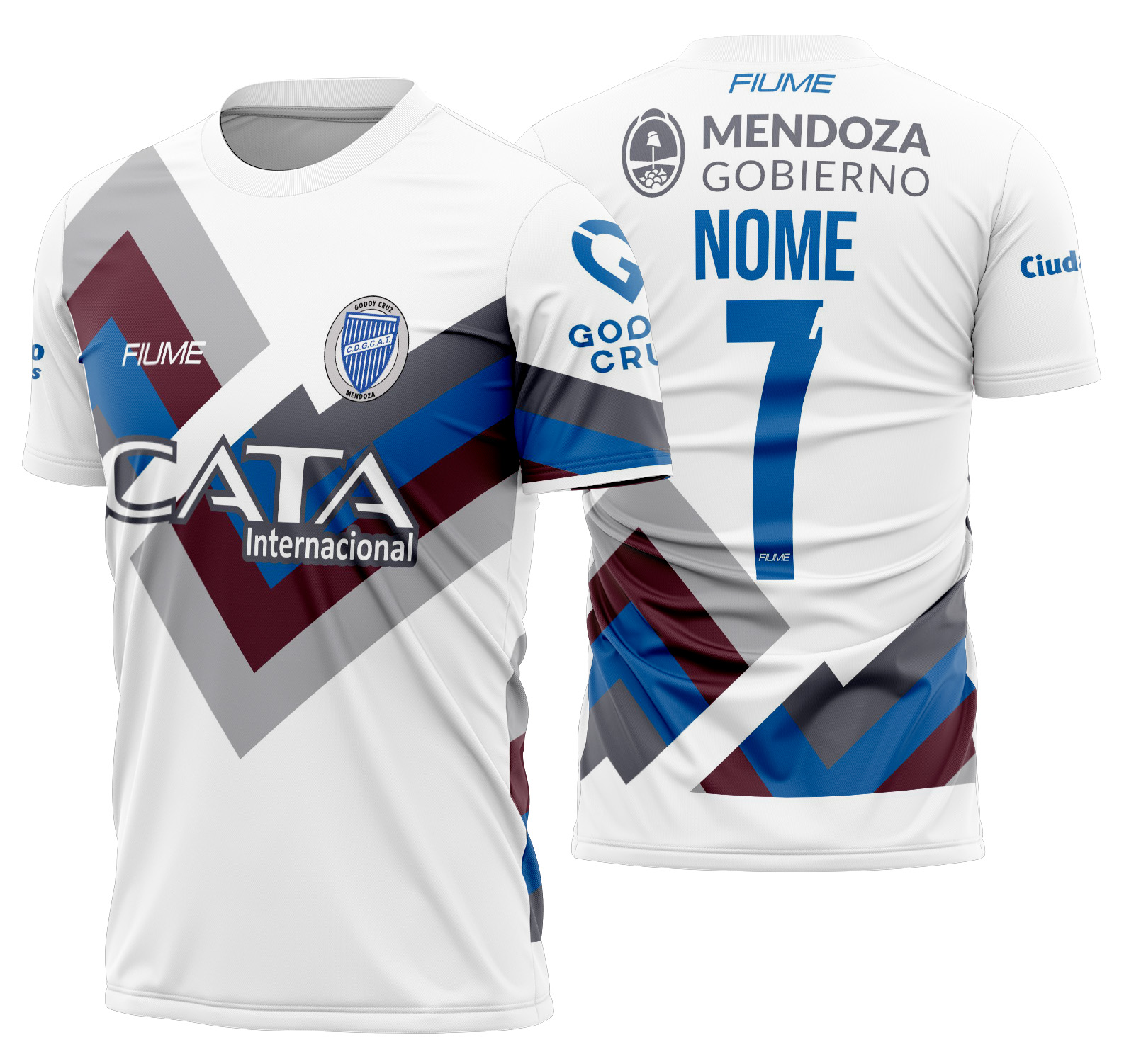 Arte vetor camisa Godoy Cruz Visita 2025