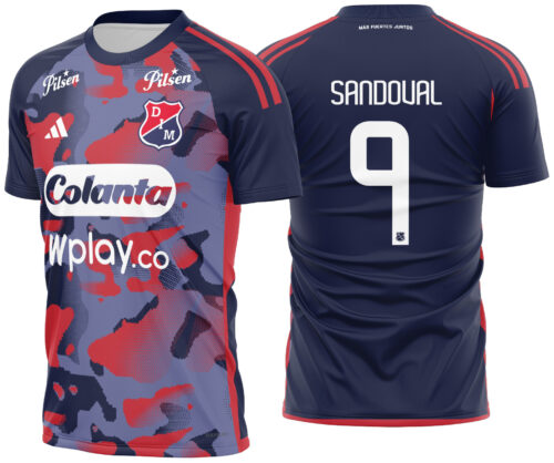 Arte Vetor Camisa Independiente Medellin Visita 1 2025