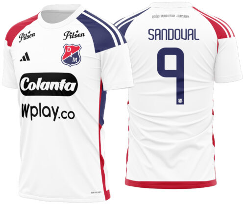 Arte vetor camisa Independiente Medellin Visita 2025