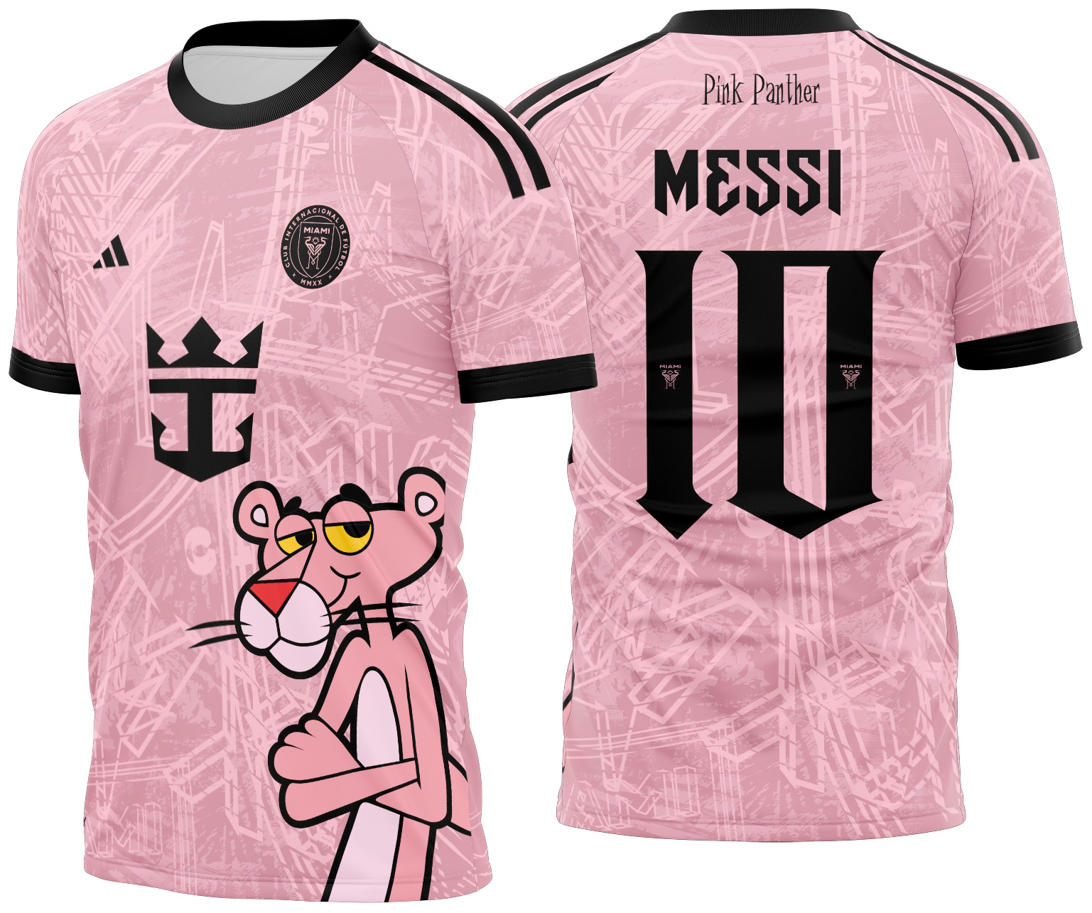 Arte vetor camisa Inter Miami Concept Pantera 2024