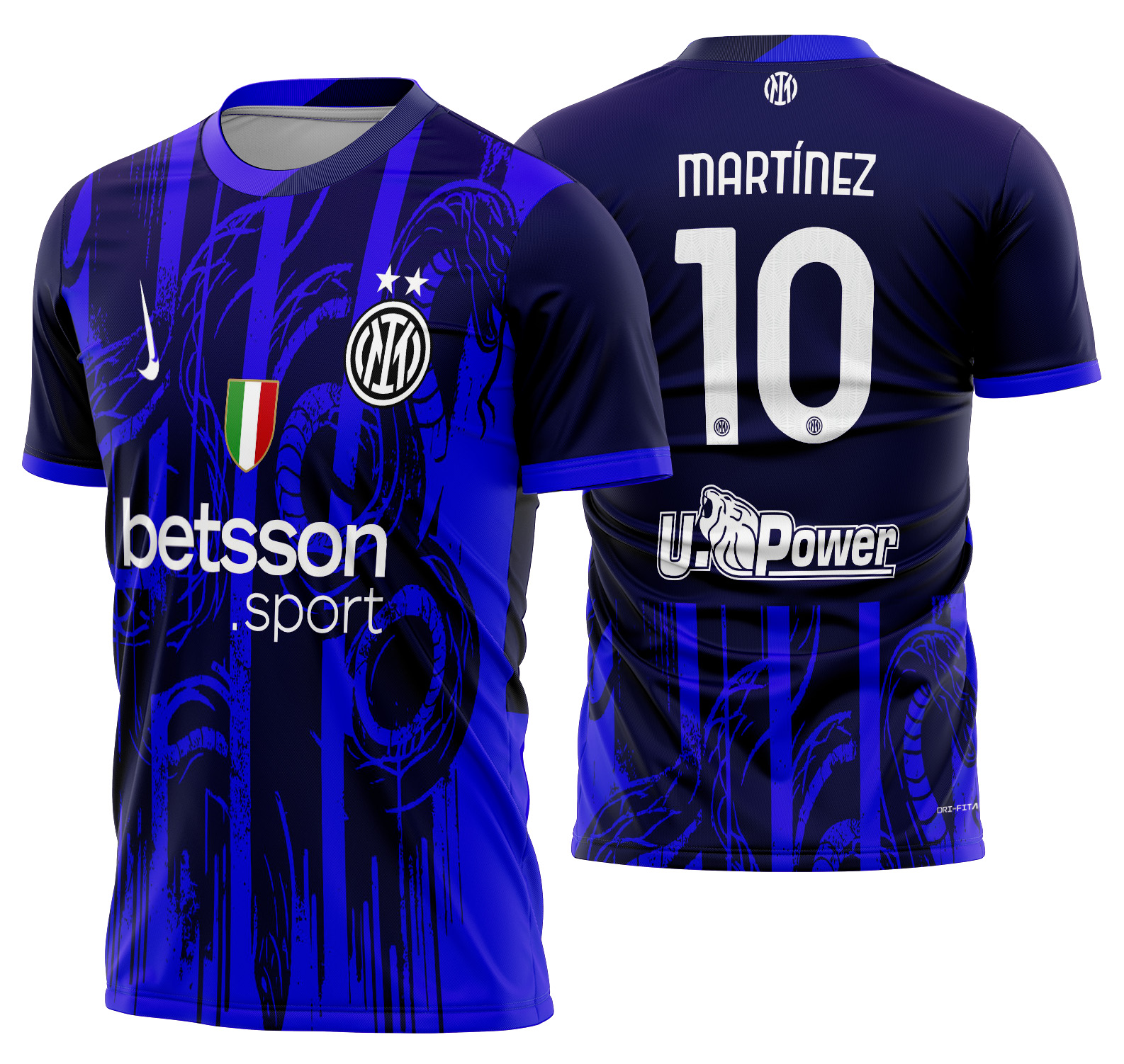 Arte Vetor Camisa Inter Milan Concept cobra 2025