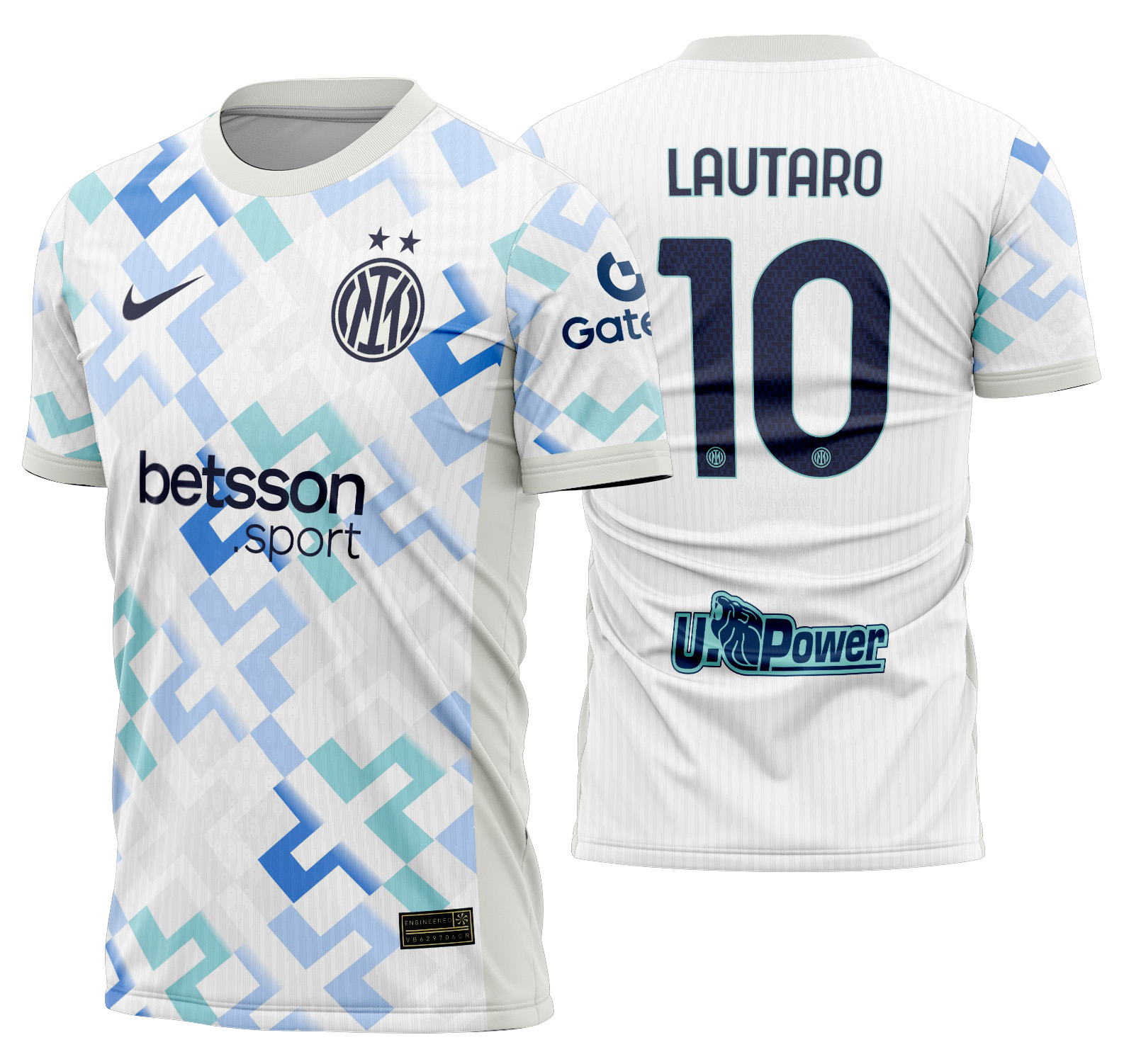 Arte Vetor Camisa Inter Milan visita 25-26