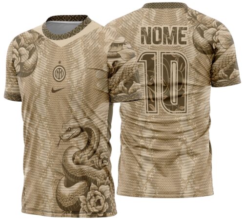 Arte vetor camisa Interclasse Cobra bege Mod-762