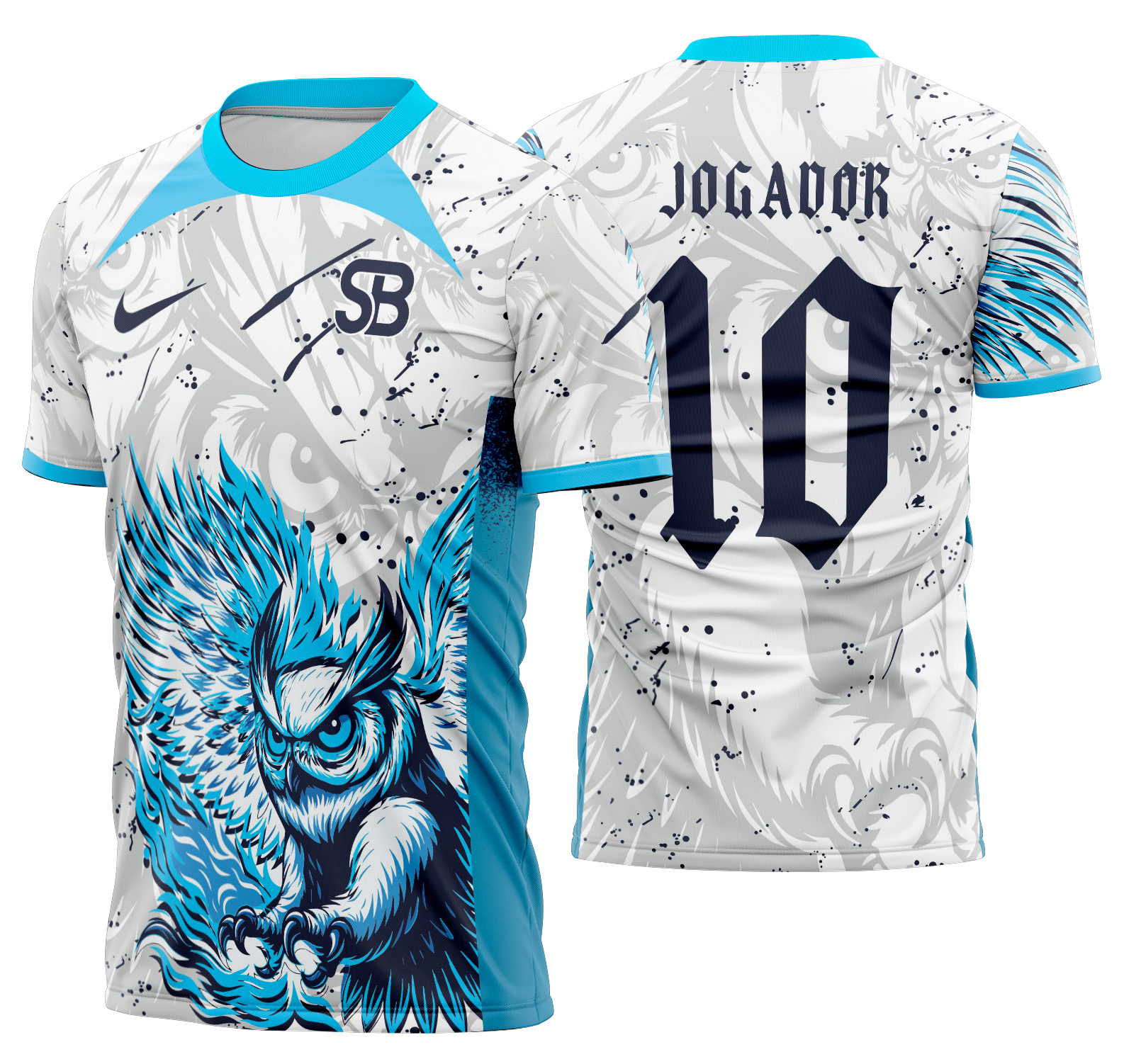 Arte vetor camisa Interclasse Coruja Branca Mod-675