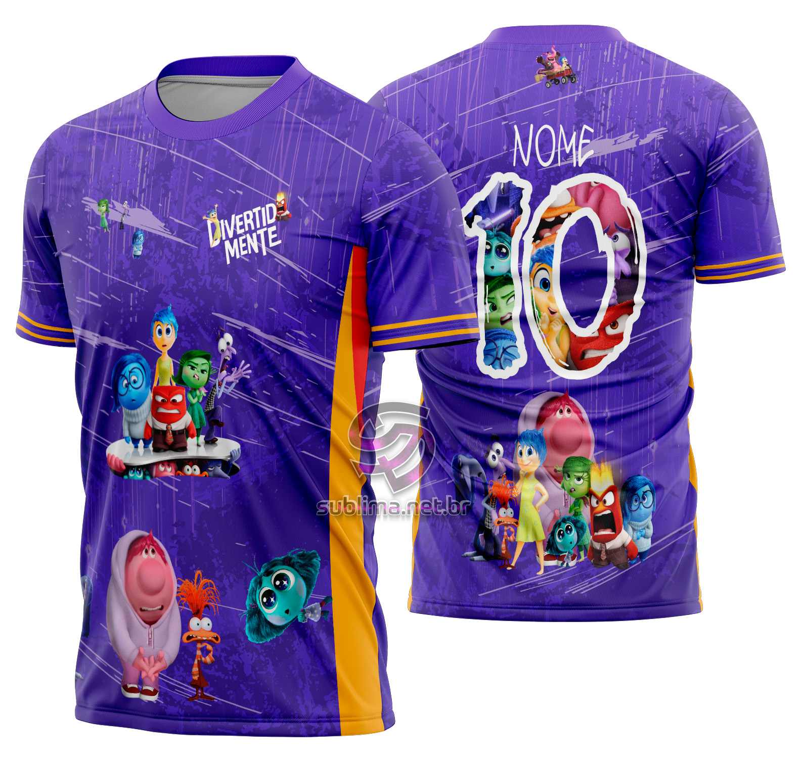 Arte Vetor Camisa Interclasse Divertida Mente Mod-695