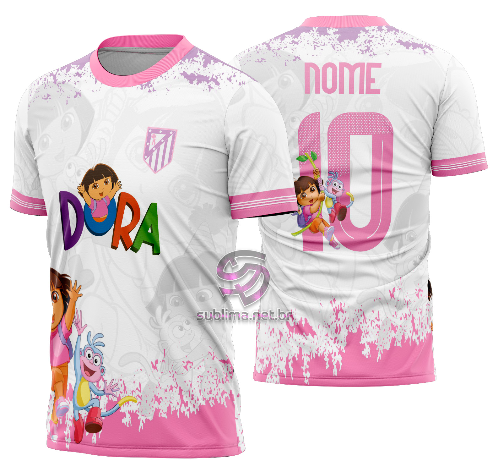 Arte Vetor Camisa Interclasse Dora aventureira Mod-726