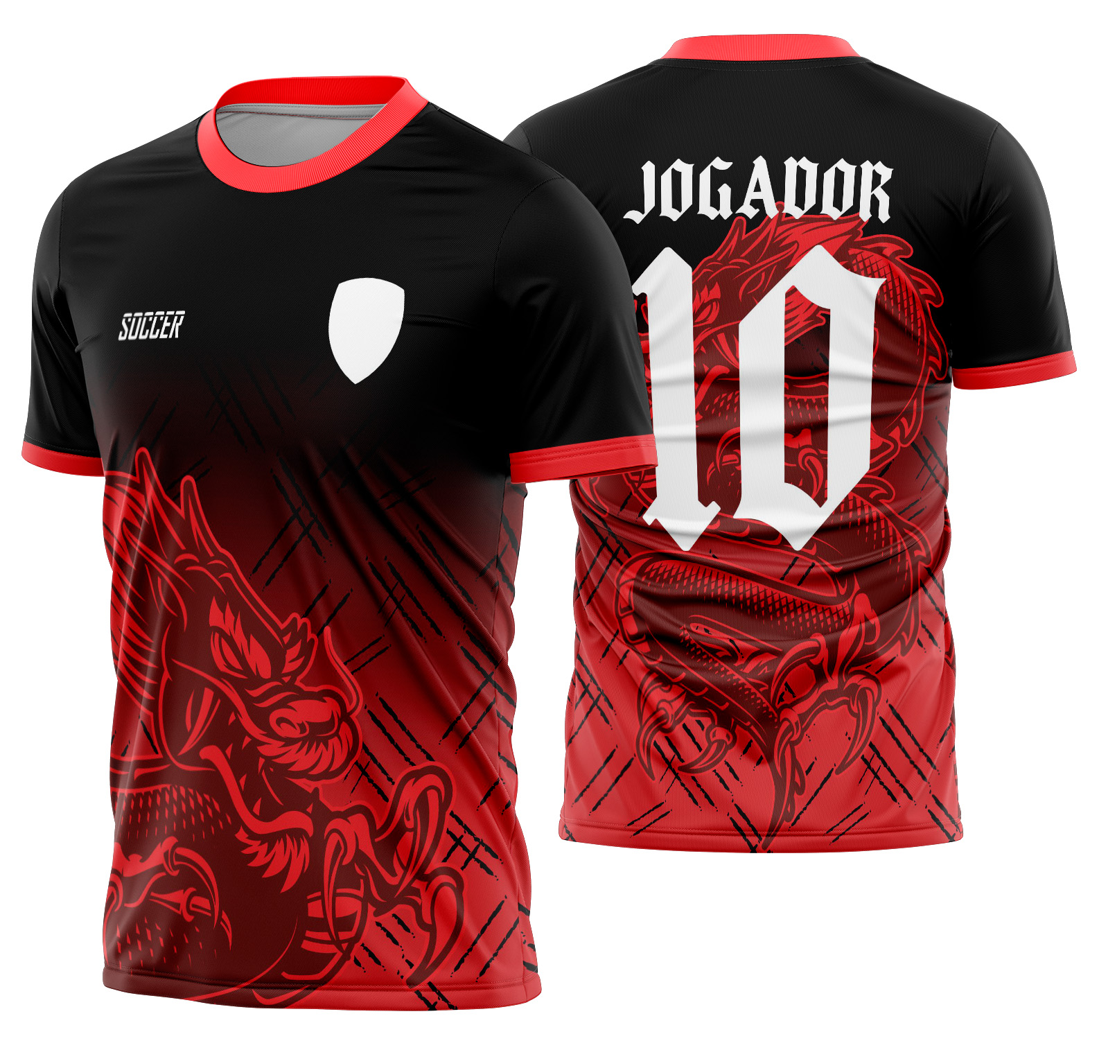 Arte vetor camisa Interclasse Dragão 543