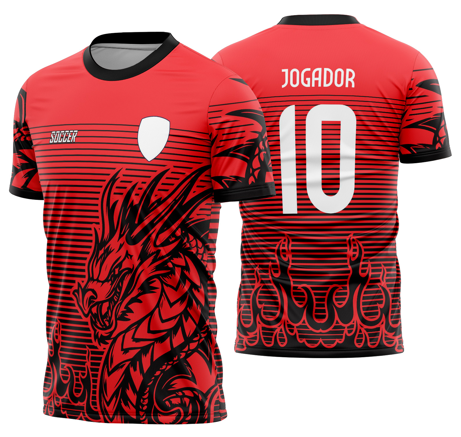 Arte vetor camisa Interclasse Dragão 553