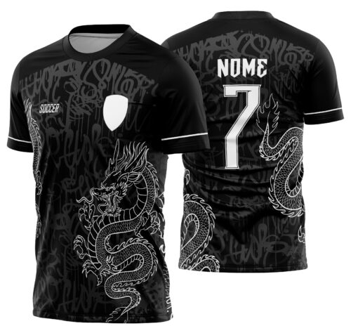 Arte Vetor Camisa Interclasse Dragão Mod-466
