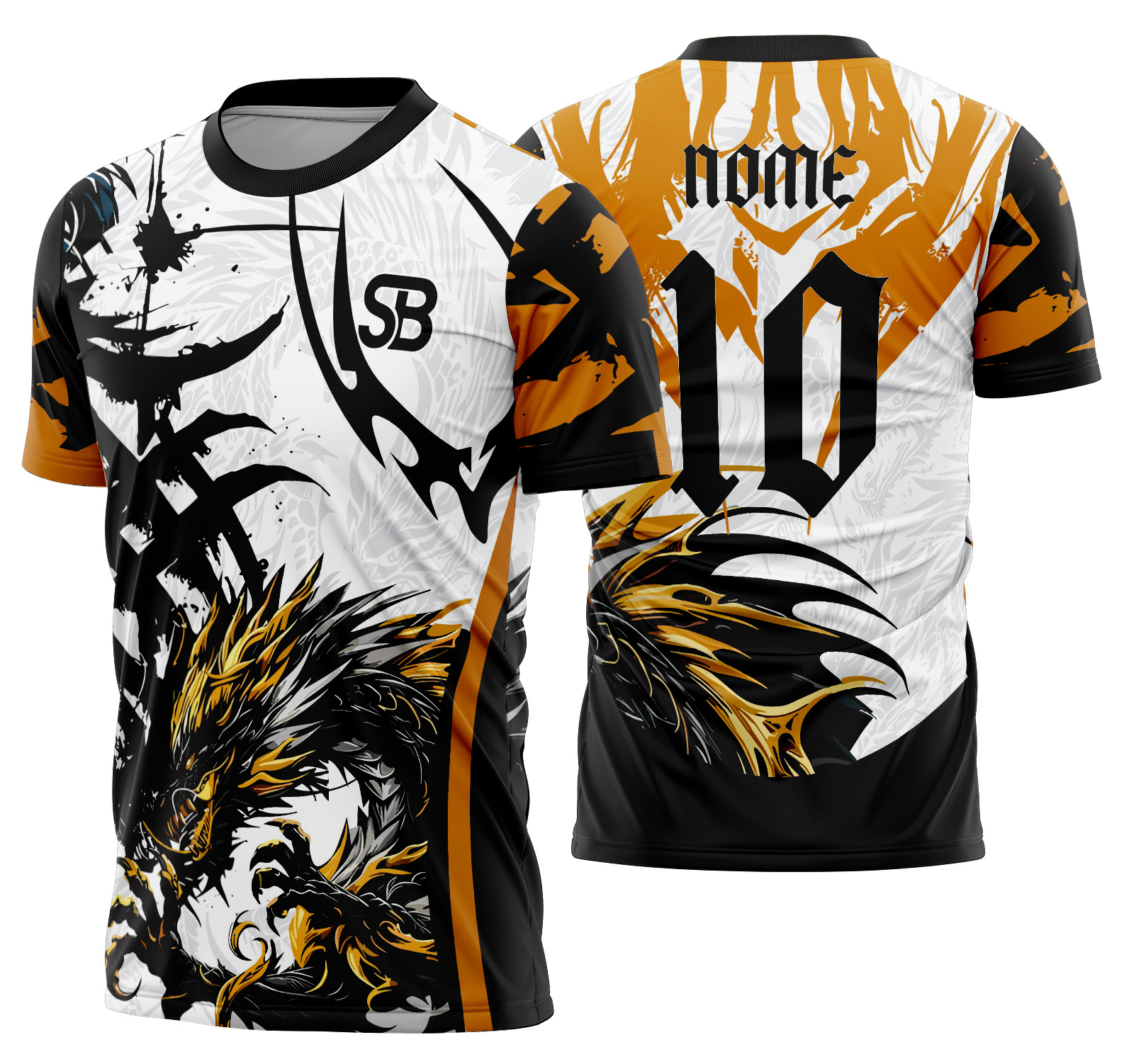 Arte vetor camisa Interclasse Dragão Mod-679