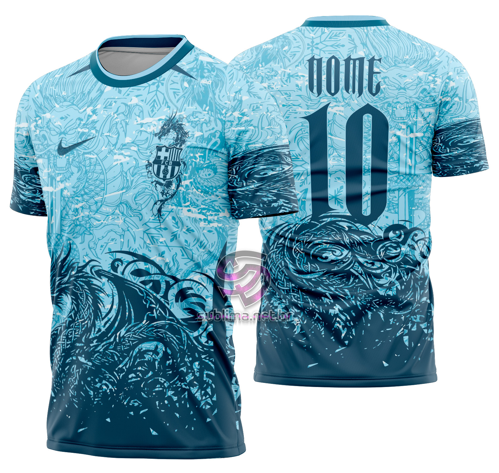 Arte Vetor Camisa Interclasse Dragão Mod-727