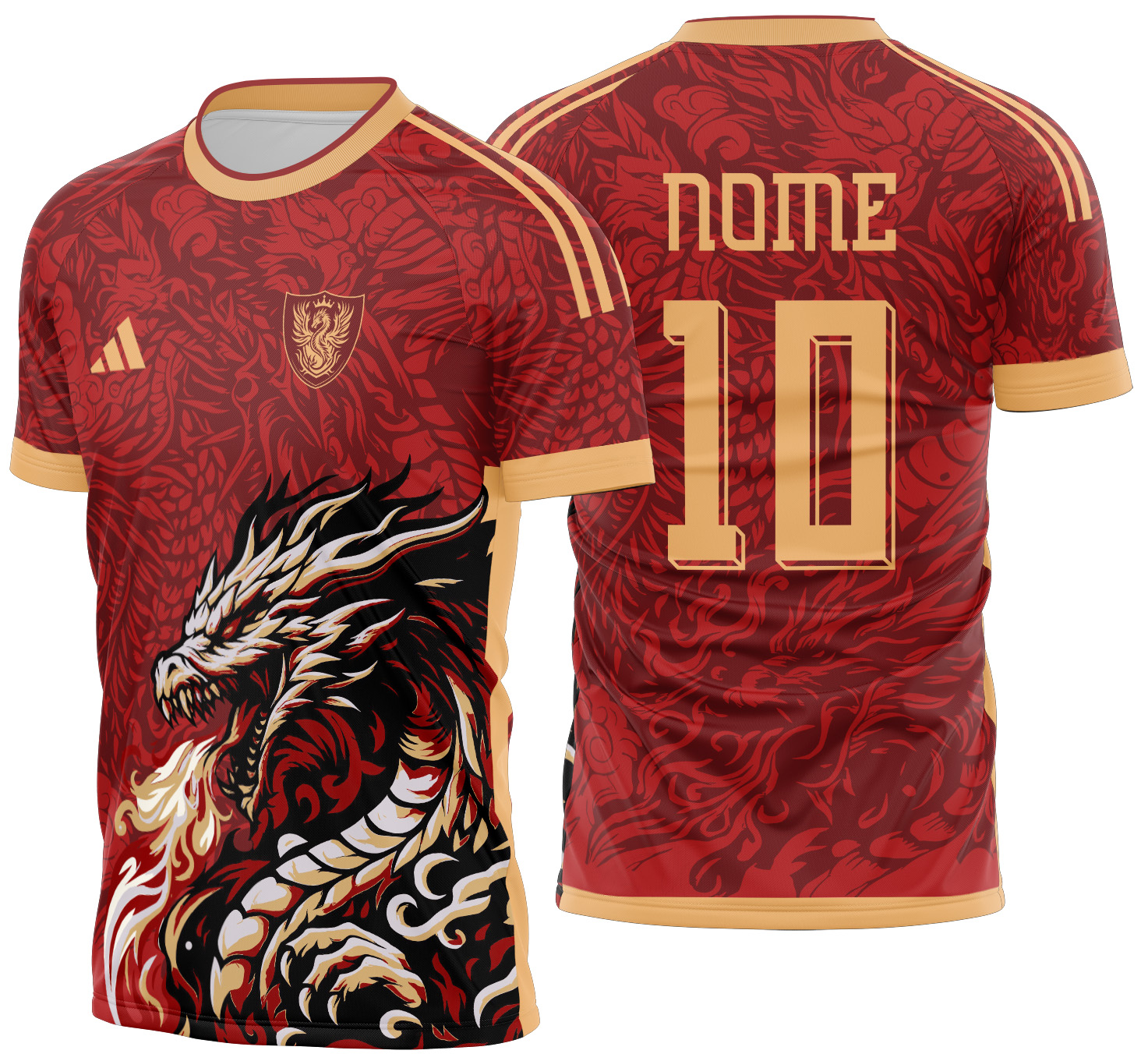 Arte Vetor Camisa Interclasse Dragão Mod-744