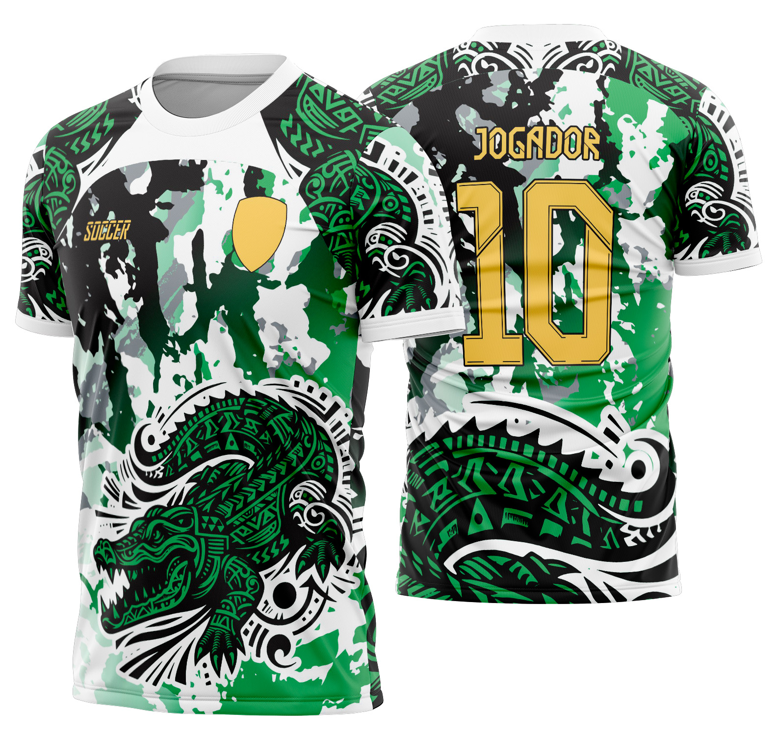 Arte vetor camisa Interclasse Jacaré Mod-507