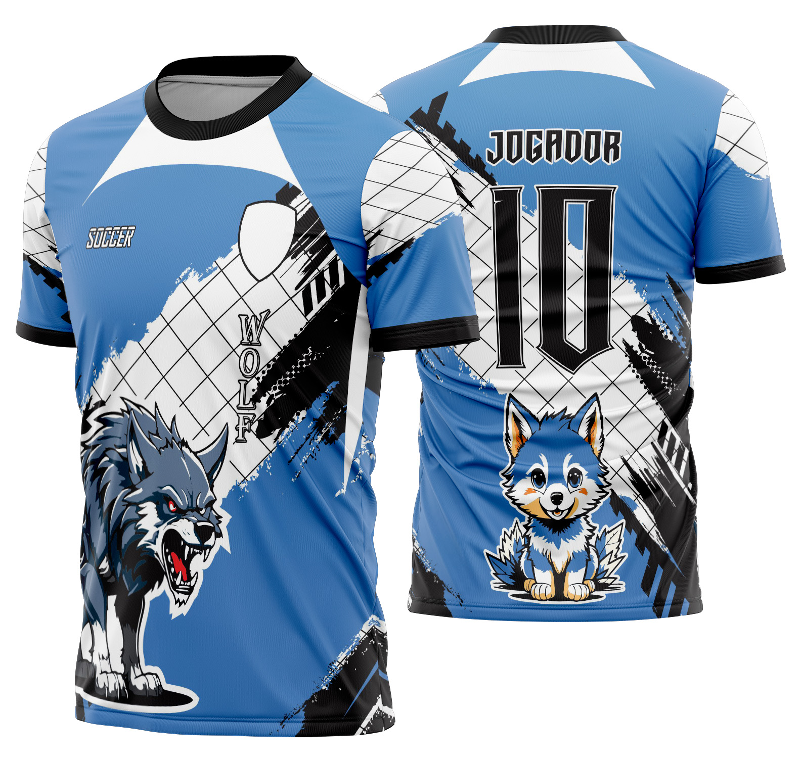 Arte vetor camisa Interclasse Lobo Mod-494