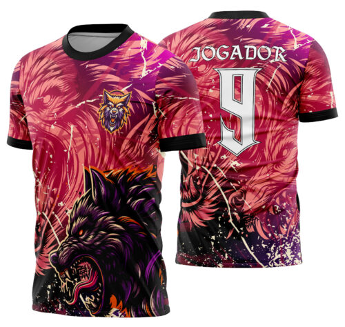 Arte vetor camisa Interclasse Lobo Mod-513