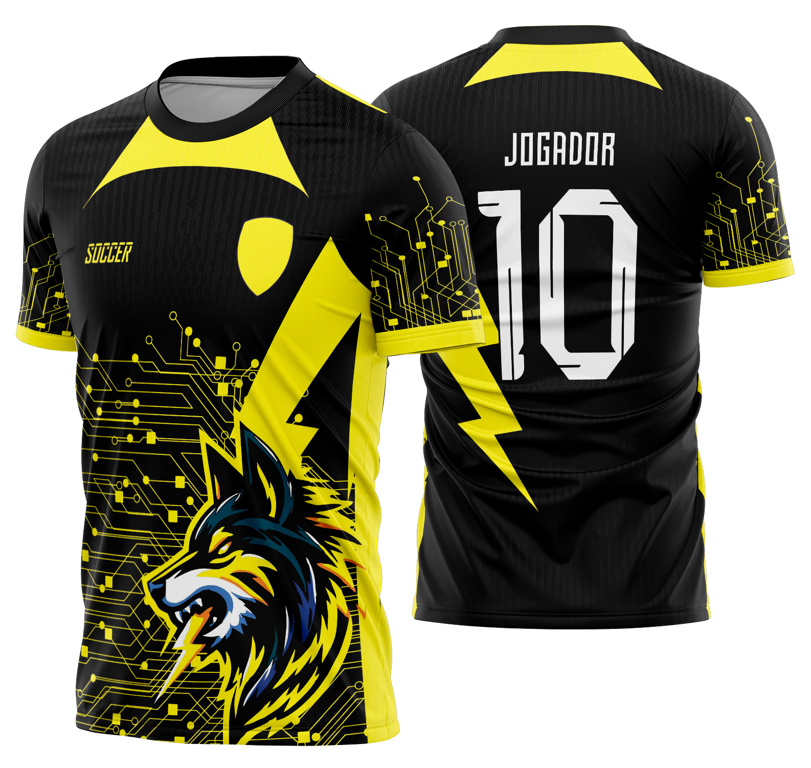 Arte vetor camisa Interclasse Lobo Mod-514