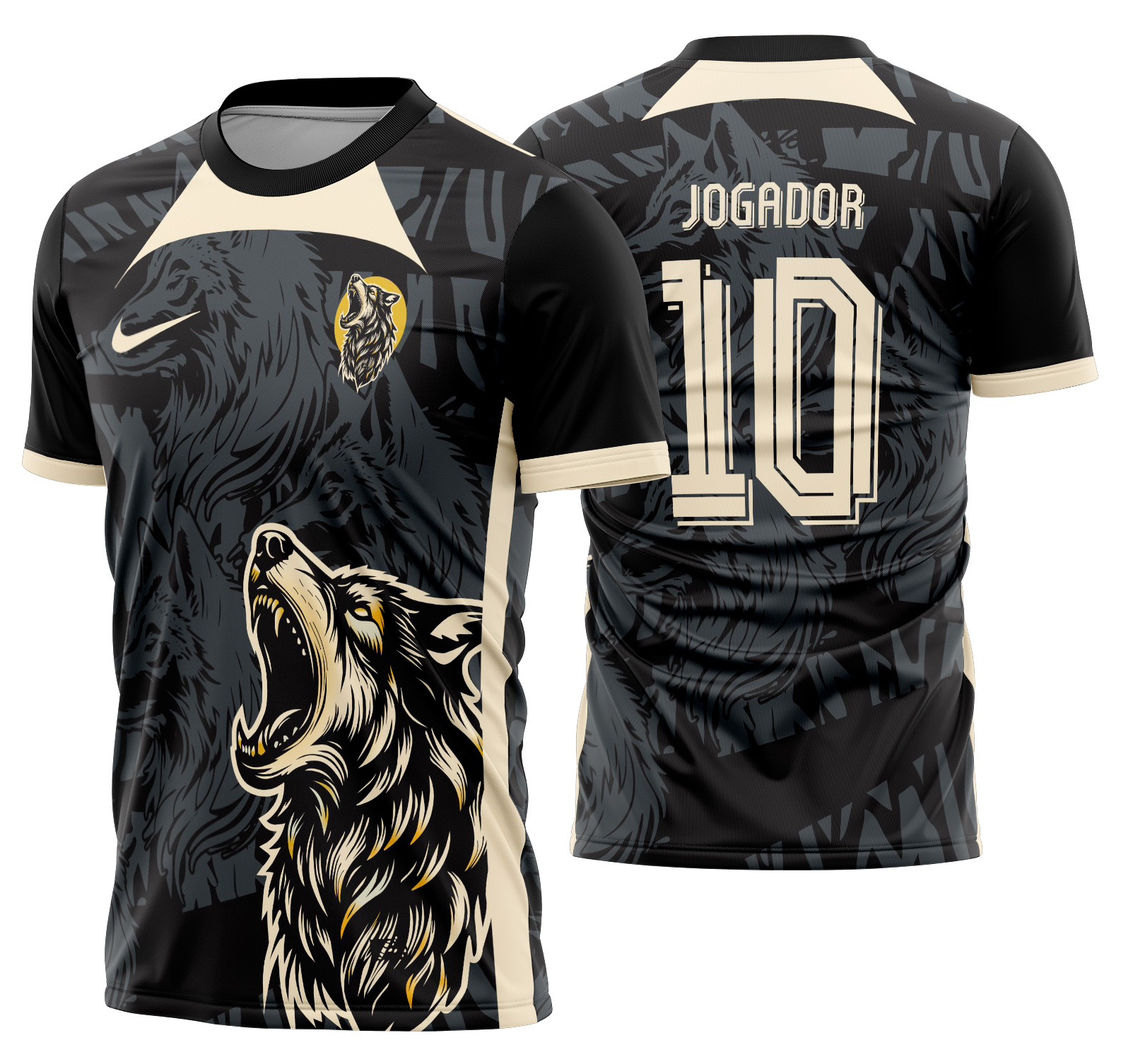 Arte vetor camisa Interclasse Lobo Mod-518