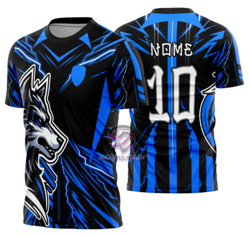 Arte Vetor Camisa Interclasse Lobo Mod-698