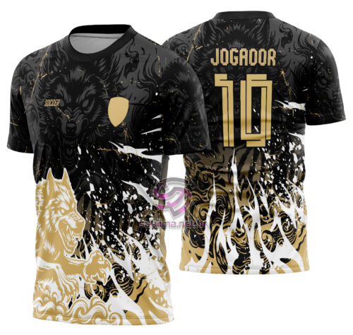 Arte Vetor Camisa Interclasse Lobo Mod-701