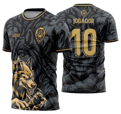 Arte Vetor Camisa Interclasse Lobo Mod-740