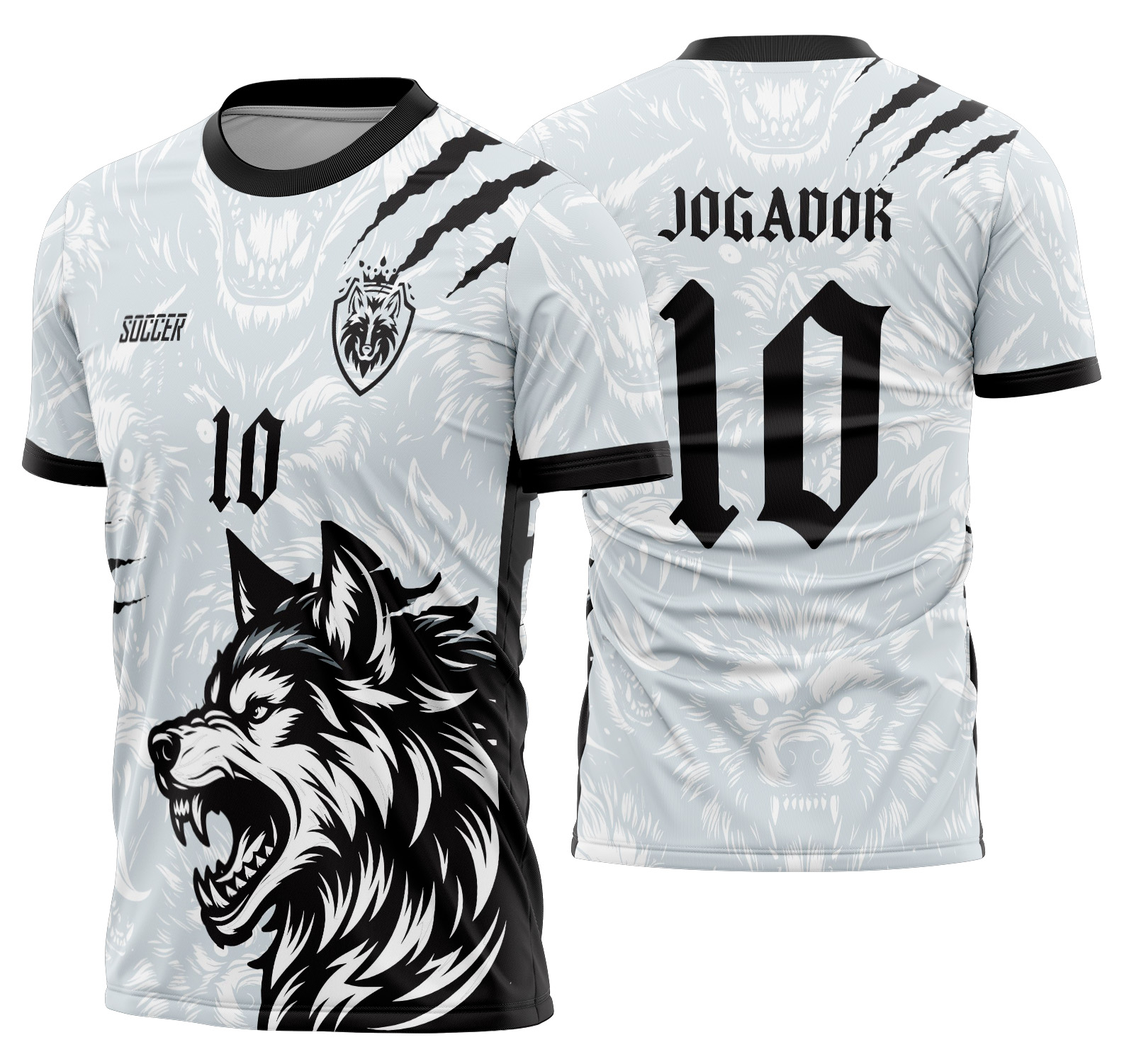 Arte Vetor Camisa Interclasse Lobo Mod-741