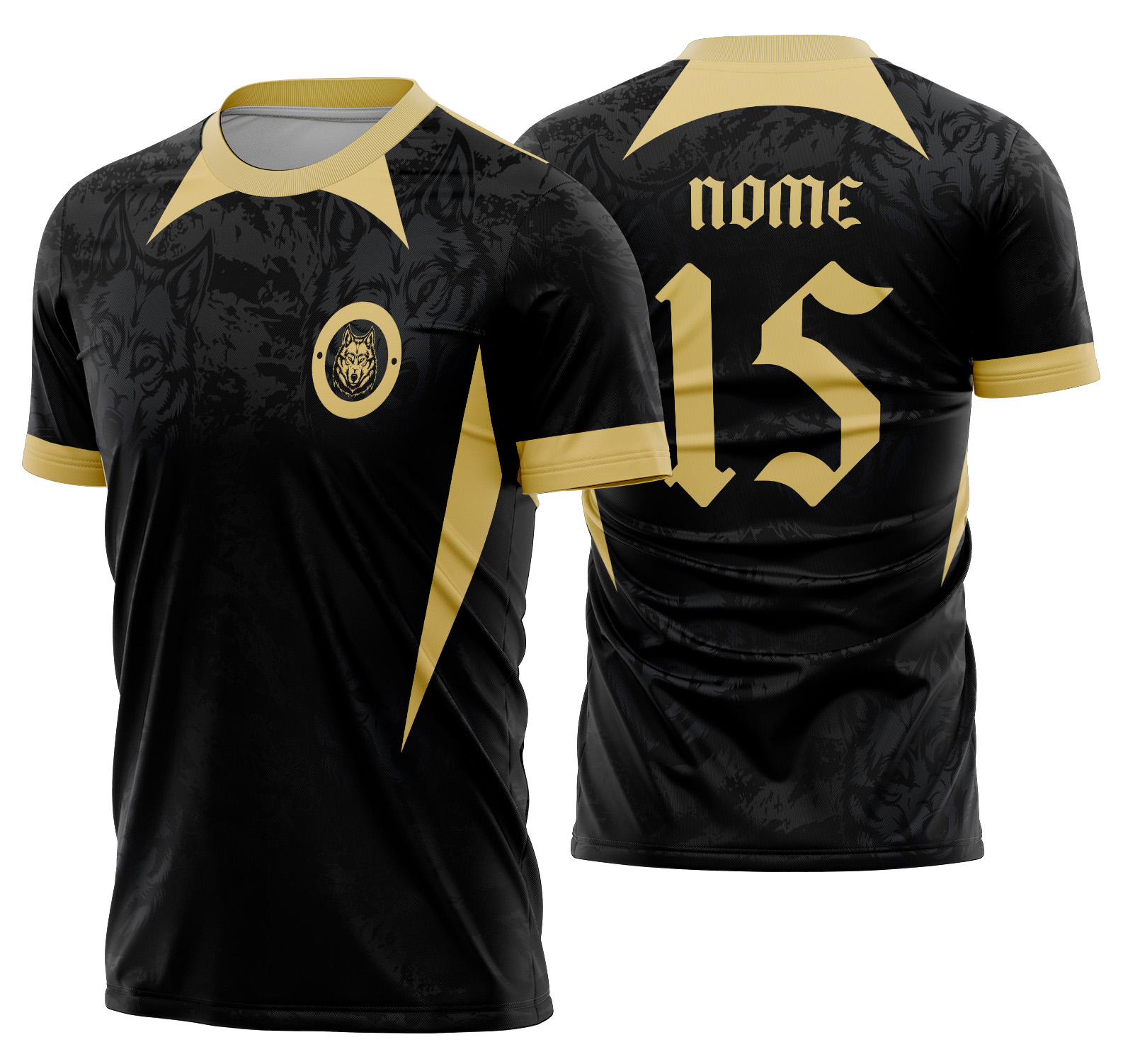 Arte vetor camisa Interclasse Lobo Nigth 556