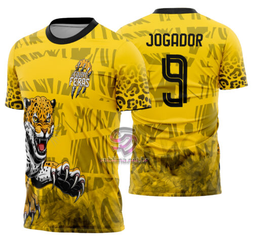 Arte Vetor Camisa Interclasse Onça Pintada  Mod-700